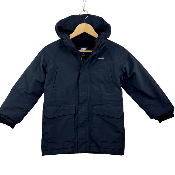 Lands' End Other - Lands End Kids Squall Parka Jacket Black Waterproof Insulated 511342 Size S 8